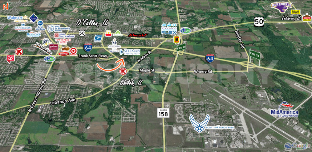 Expanded Aerial of Area surrounding proposed development