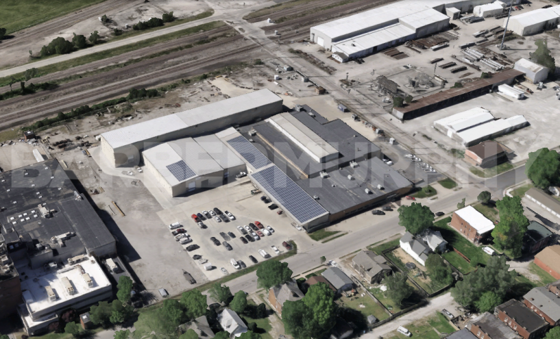 Aerial shot of building for 2161 Adams St. Granite City, IL 62040