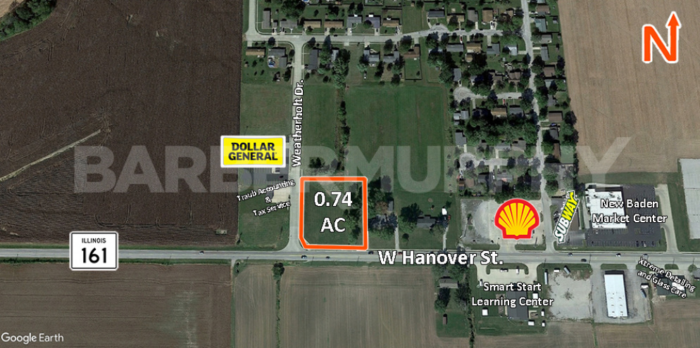 Close aerial image for 540 W Hanover St. New Baden, IL 62265
