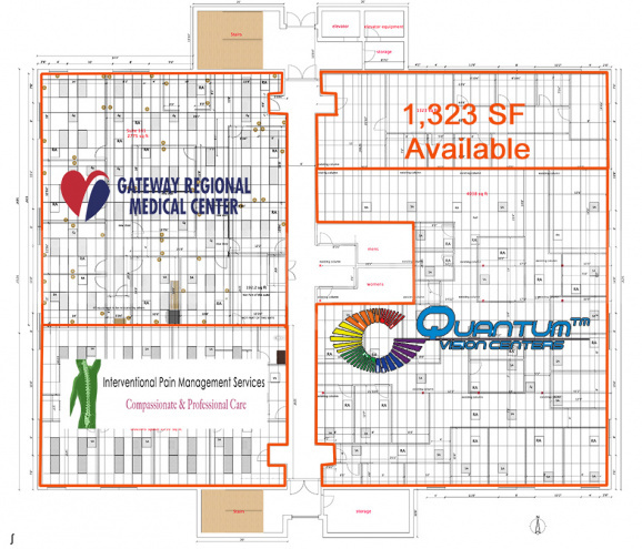 Floor Plan: 2421 Corporate Centre Drive, Granite City, IL 62040: Investment Property 