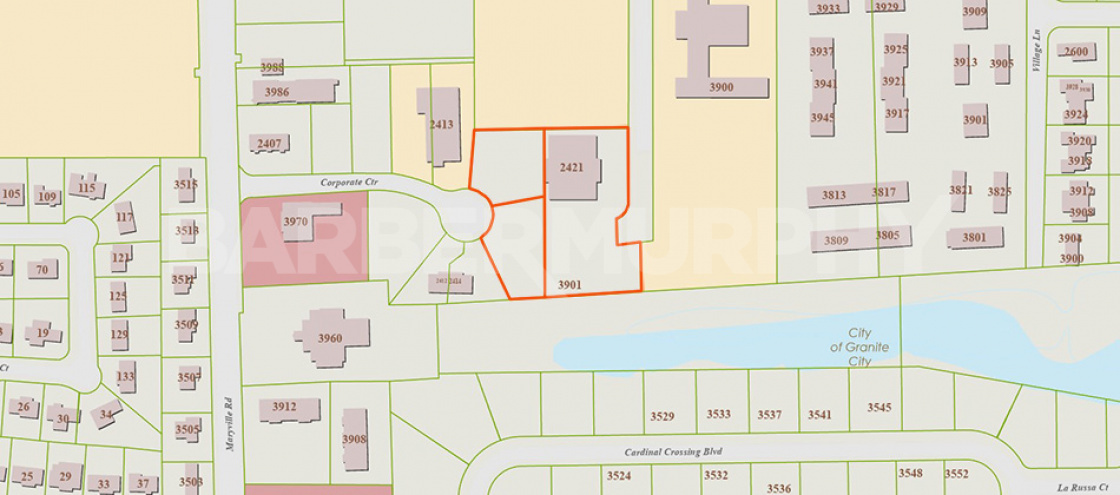 Parcel Map: 2421 Corporate Centre Drive, Granite City, IL 62040: Investment Property 