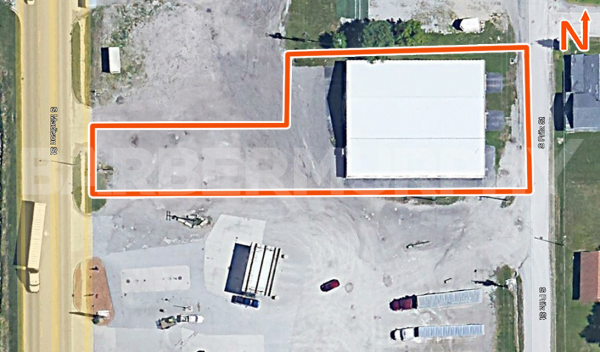 Aerial showing parcel outlines of property