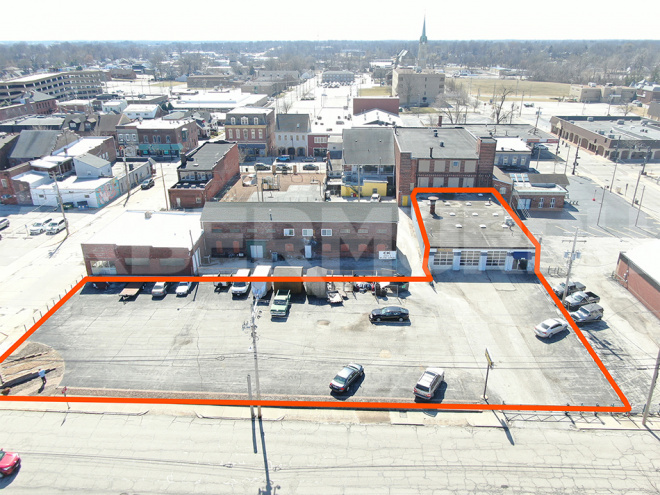 Aerial overview of property