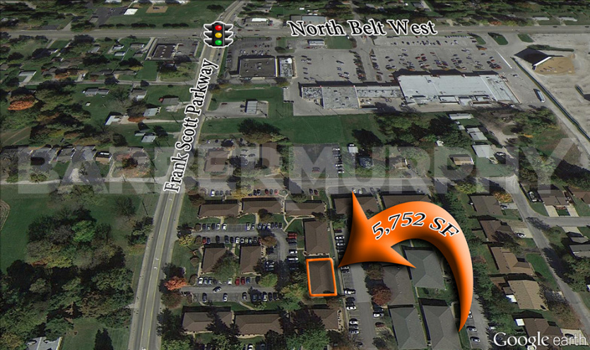 Close Aerial of 2810 Frank Scott Pkwy, Suite 812, Belleville, IL 62226