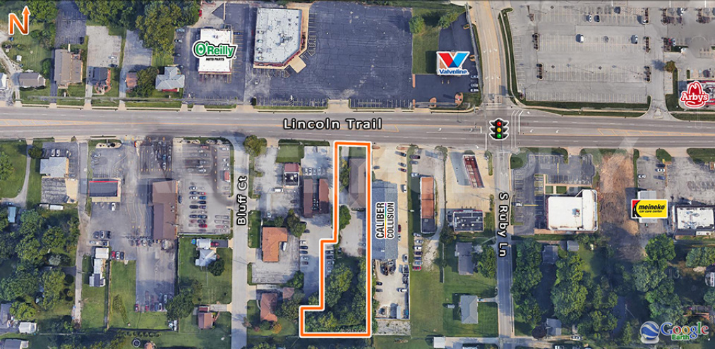 Close Aerial of 10608 Lincoln Trail, Fairview Heights, IL 62208