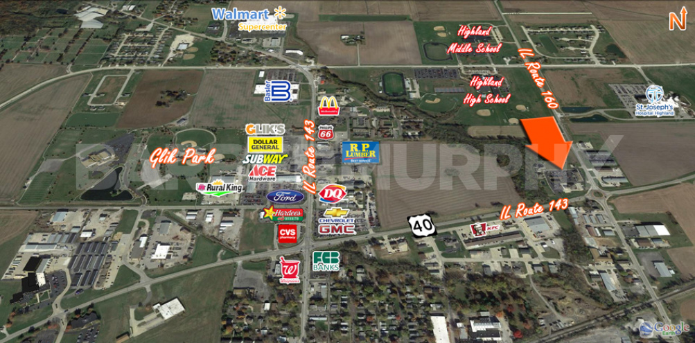 Area Map of Build to Suit Lots for Sale, Apex Professional Park