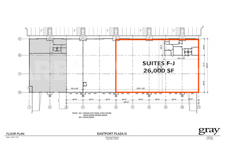 Floor Plan Suite F-J