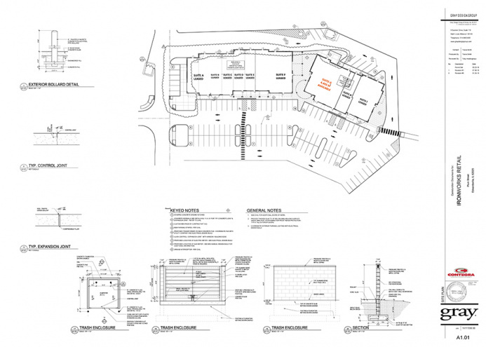 Site Plan of 2323 Plum St, Edwardsville, IL IRONWORKS