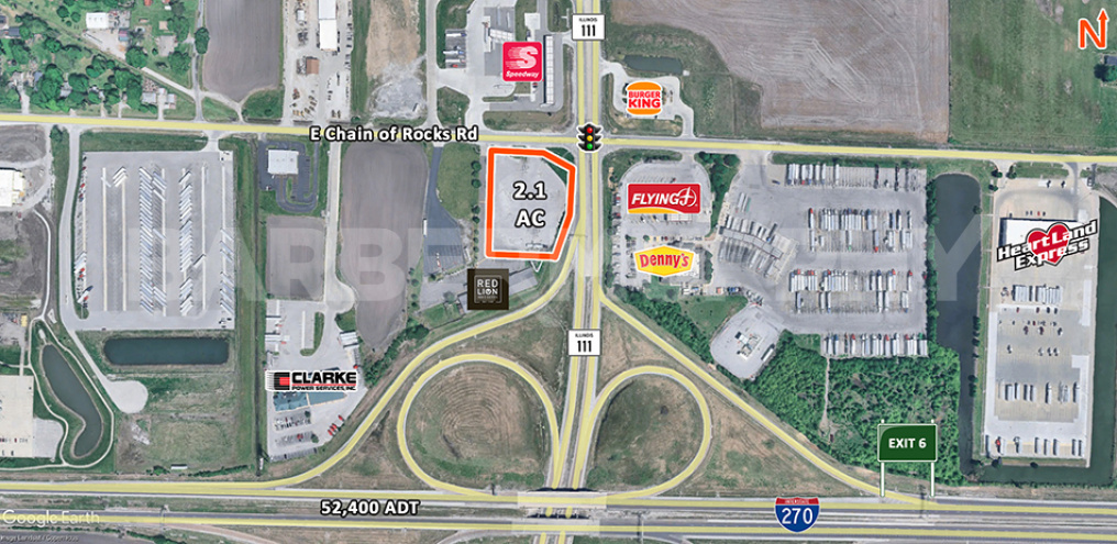 Aerial Image showing parcel outline