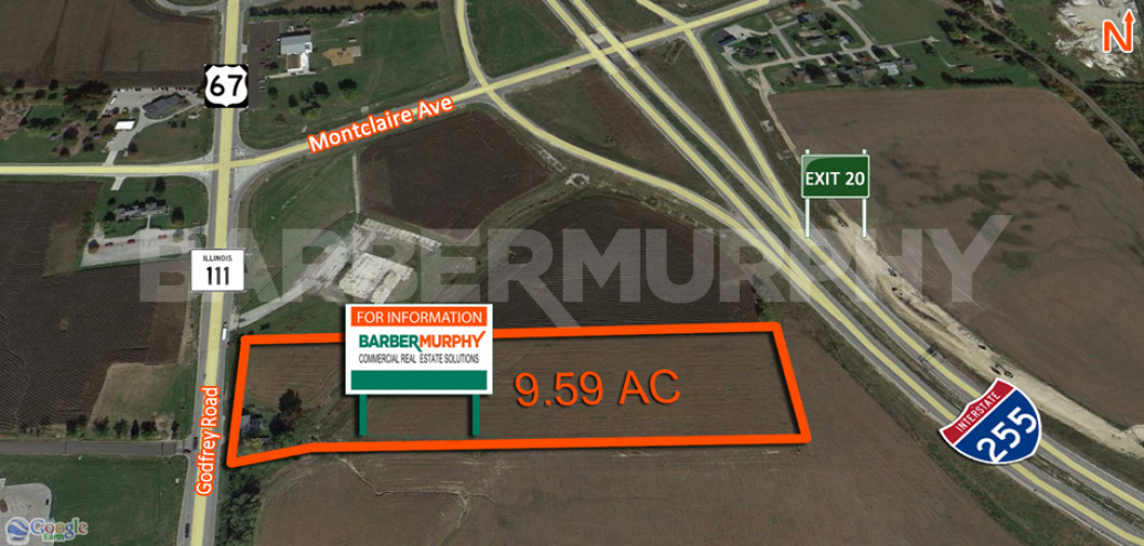 Site Map of Commercial Development Site on Godfrey Rd, Route 111, Godfrey, IL
