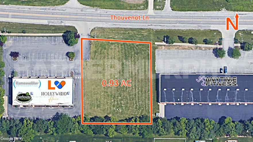Parcel Outline of 1213 Thouvenot Lane, O'Fallon, IL 62269