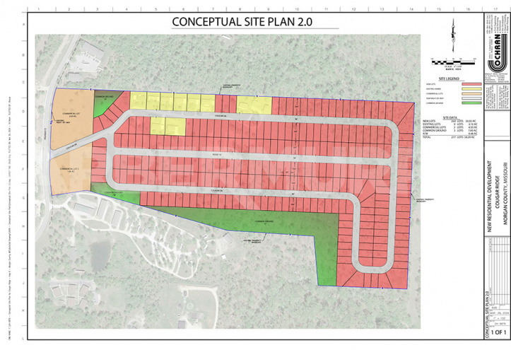 Conceptual Plan for 406 Cougar Drive, Laurie, Missouri, 65037