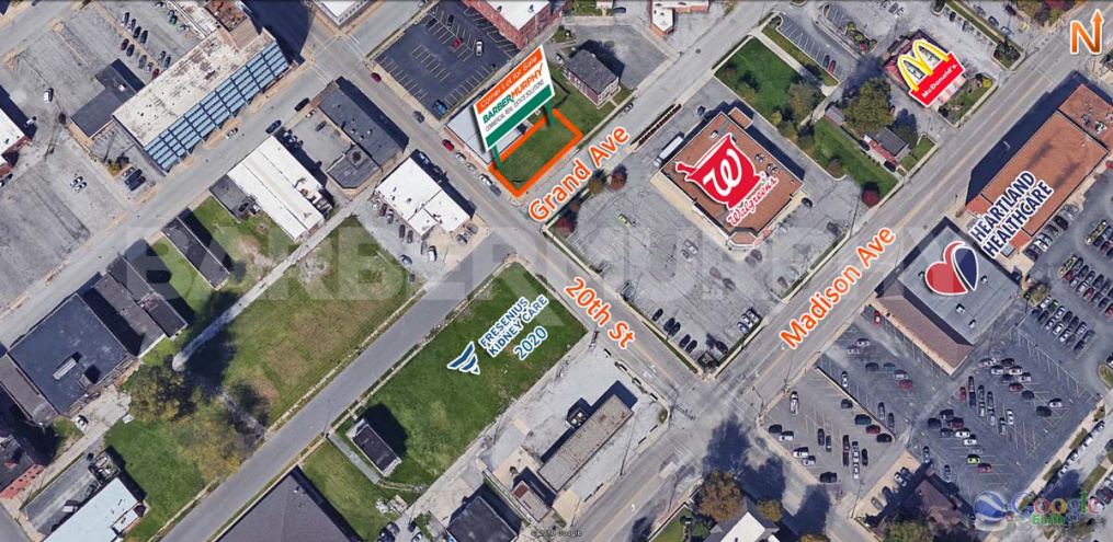 Site Map for 1421 20th Street, Granite City, Land for Sale, Opportunity Zone