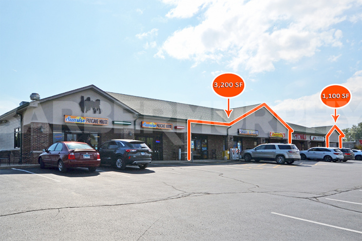 Exterior image of retail center for sale