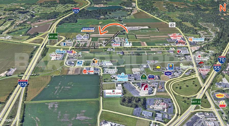 1001-1003 McDonough Lake Rd, Collinsville, Illinois 62234,Madison County, Industrial For Lease, McDonough Lake Rd, Warehouse for Lease