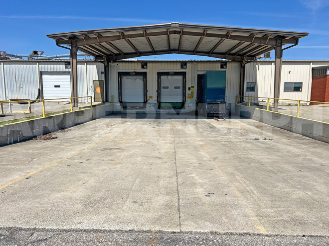 exterior image of dock doors