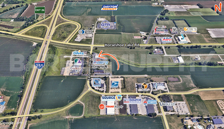 aerial showing location