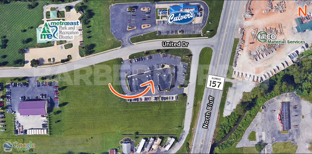 aerial view of property