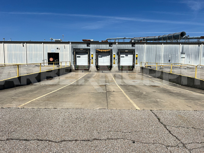exterior image of dock doors