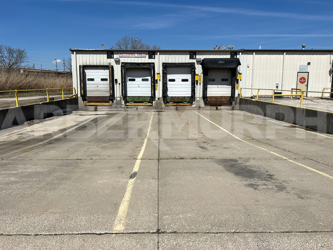 exterior image of dock doors
