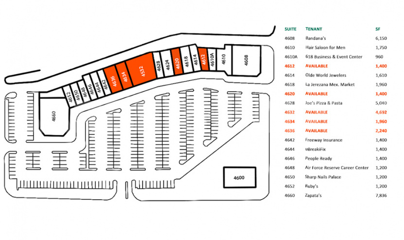 Winchester Plaza Suite Plan and Availability