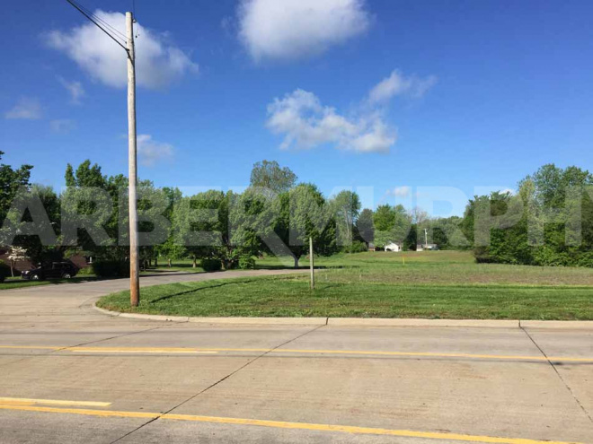Street View of 8.5 Acre Commercial Development Site for Sale off Ruby Lane in Fairview Heights, IL.