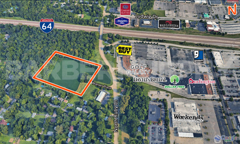Site Map of 8.5 Acres for Sale, Commercial Development Site