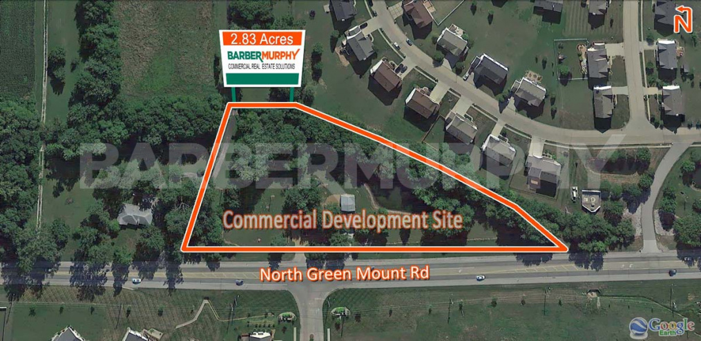 2.83 Acre Commercial Development Site for Sale in Growing Business / Retail Corridor corridor at 964 N Green Mount Road, Shiloh, IL - St. Louis MSA - Metro East