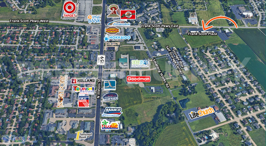 Area Map of 216 Frank Scott Parkway East, Swansea, IL 62226, Space for Lease
