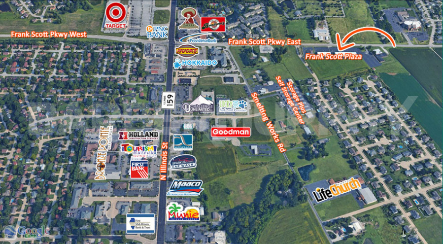 Expanded Aerial of 216 Frank Scott Pawkway, Suite 3, Swansea, IL 62226