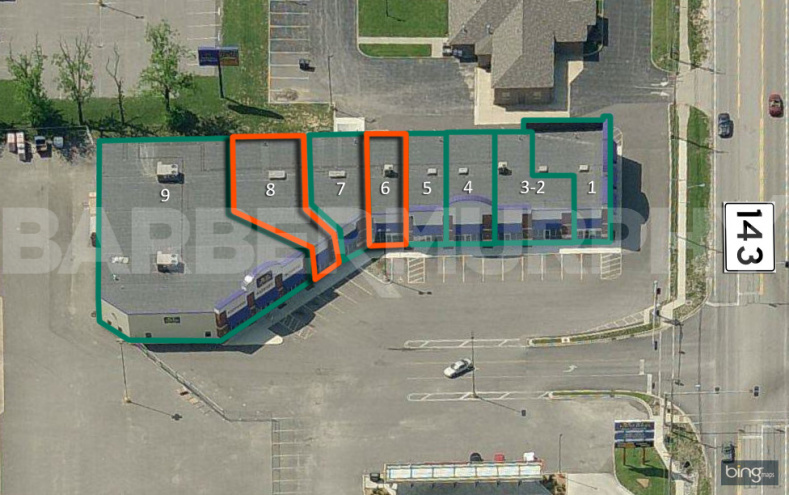 Available Space Plan for Highland Shopping Center