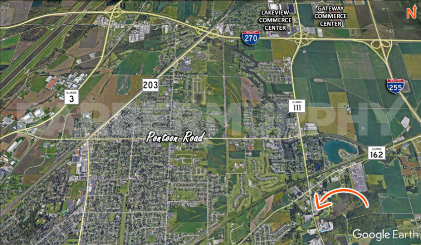 Area Map of 3674 Route 111, Pontoon Beach, Illinois
