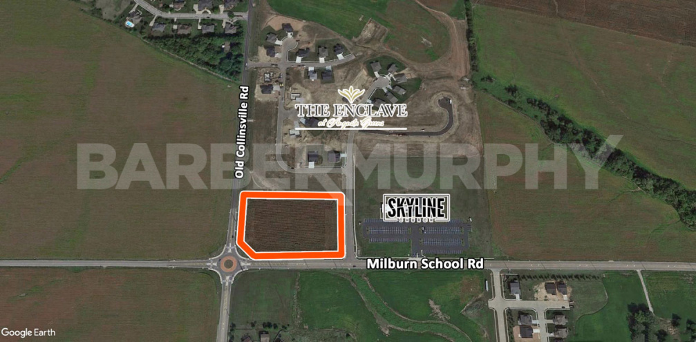 Site Map of Development Site at the corner of Old Collinsville Road and Milburn School Road