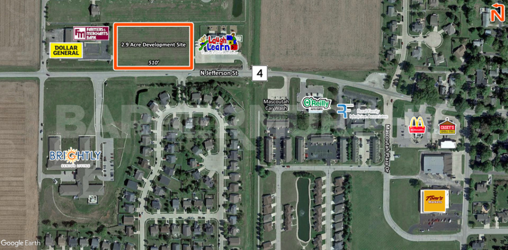 Aerial for IL Route 4 and Jefferson Ave, Mascoutah IL 62258, Land for Sale, Retail Development