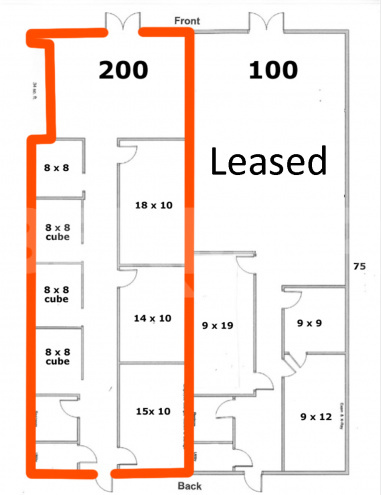 Floor plan for Suite 200 Shiloh Parkway Plaza, 1207 Frank Scott Pkwy, Shiloh, Illinois 62269