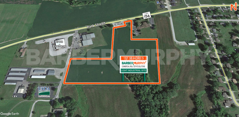 Site Map for Industrial Site for Sale on Park Street, Waterloo, IL