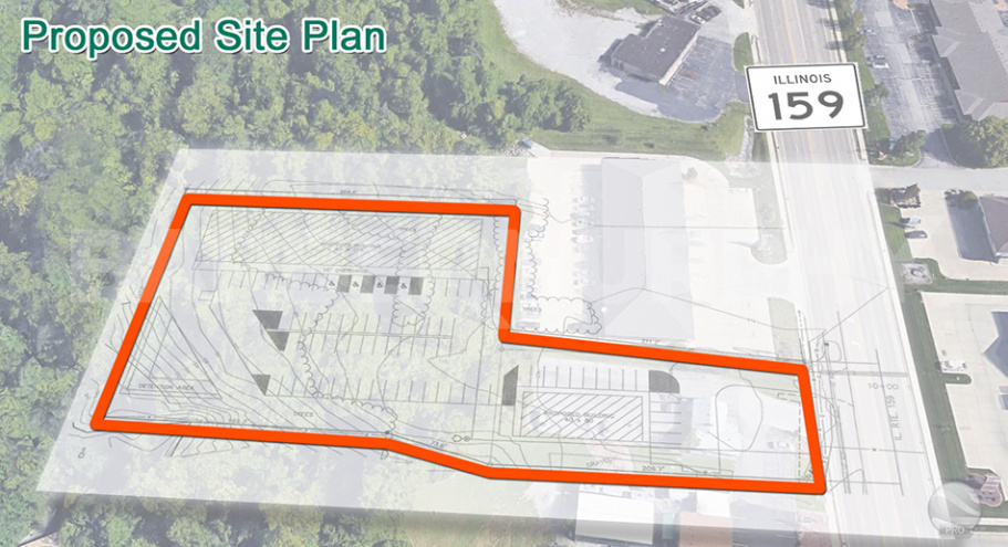 Site plan Overlay on property