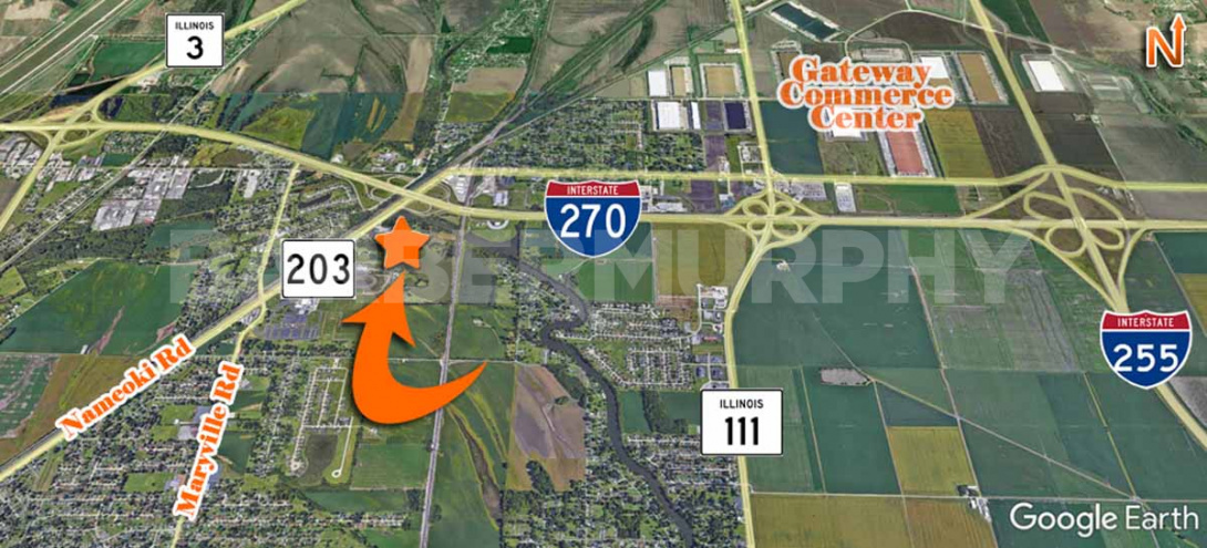 I-270 & IL Route 203, Granite City, Illinois 62040,  Madison County, Land For Sale, I-270, IL Route 203, Route 203, Rt 203