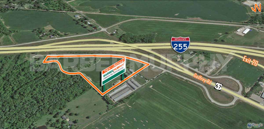 Site Map for 7012 Godfrey Rd., Godfrey, IL 62035, Land for Sale