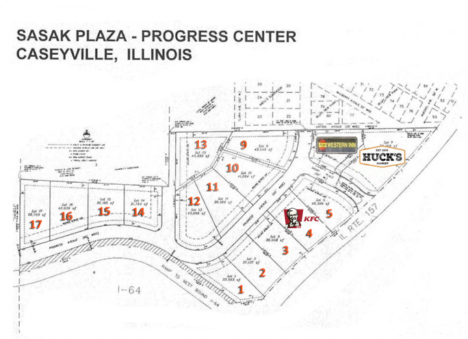 Sasak Plaza, Progress Center, Hucks, First Western Inn, Kentucky Fried Chicken 1045