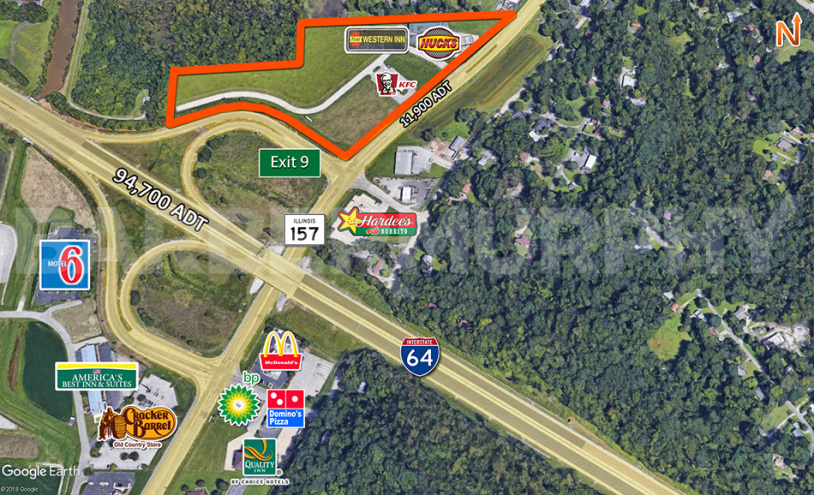 Aerial Image of available commercial lots for sale