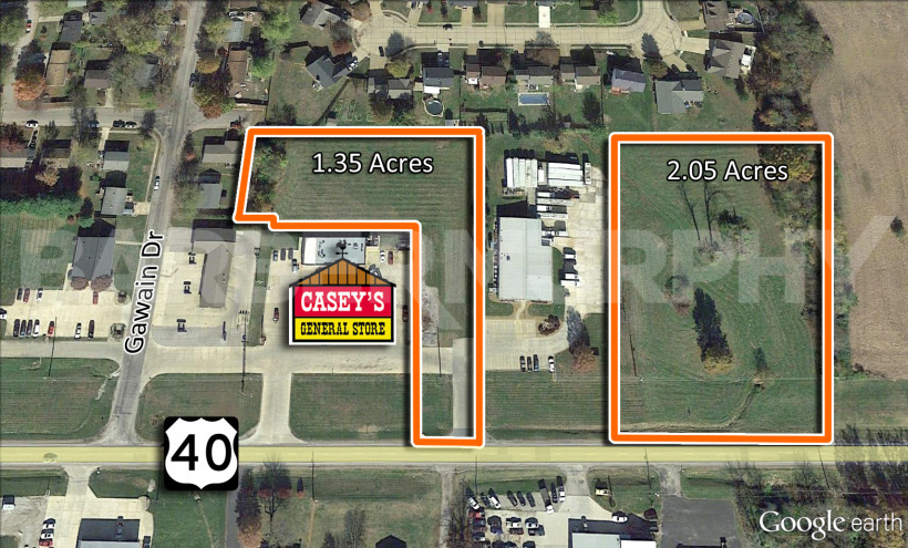 Site Map of Development Sites for Sale in Troy, IL