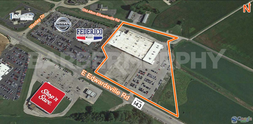 Site Map for 2 Office/Warehouse Spaces for Lease in Wood River, 1901 East Edwardsville Rd, Wood River, Illinois 62095