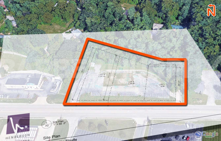 Concept Plan for 3.0 Acre Development Site - Pad Ready in Collinsville, IL on IL Route 157
