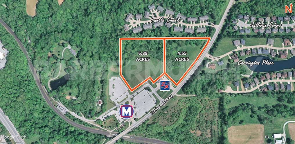 Aerial Image of Mixed Use Development Site for Sale