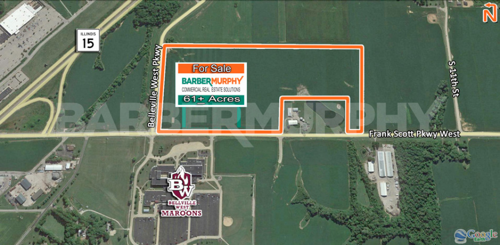 Site Map for 61 Acres Zoned Single Family, 4202 Frank Scott Pkwy West, Belleville